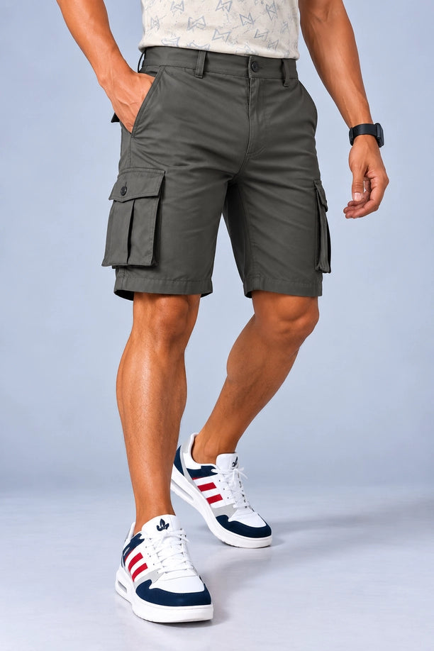 Men Regular Fit Cargo Shorts